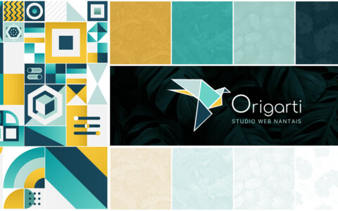 origarti branding illustrations textures