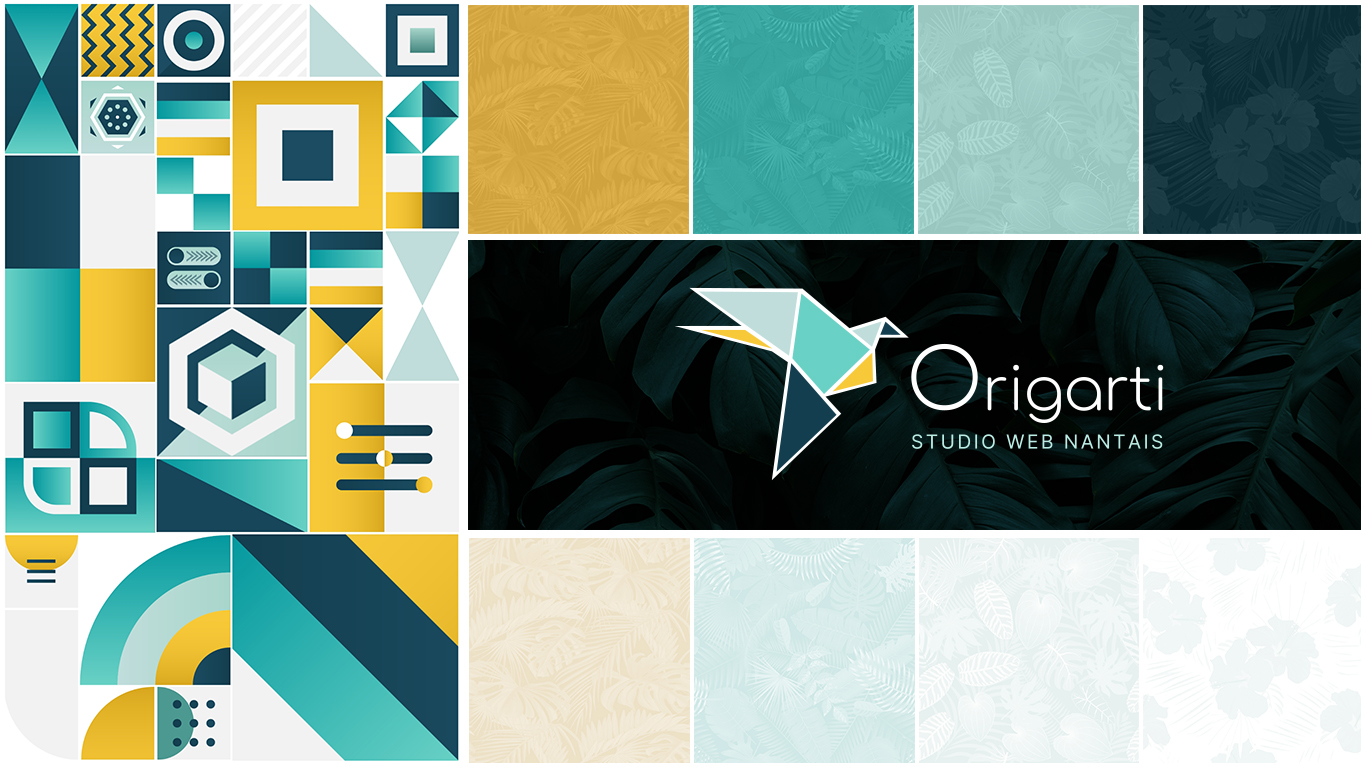 origarti branding illustrations textures